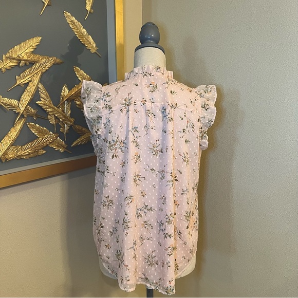 Garden Smocked Ruffle Button Top - Picture 7 of 7